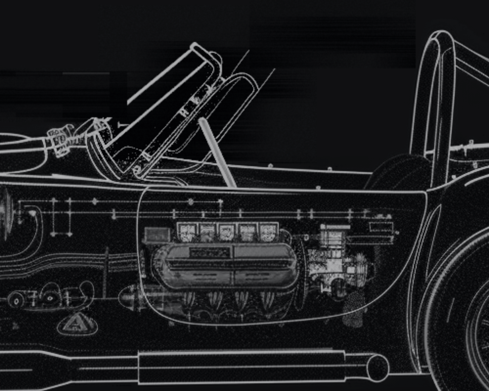 Detail of the drawing: the cockpit and steering column, called out as the Human dimension