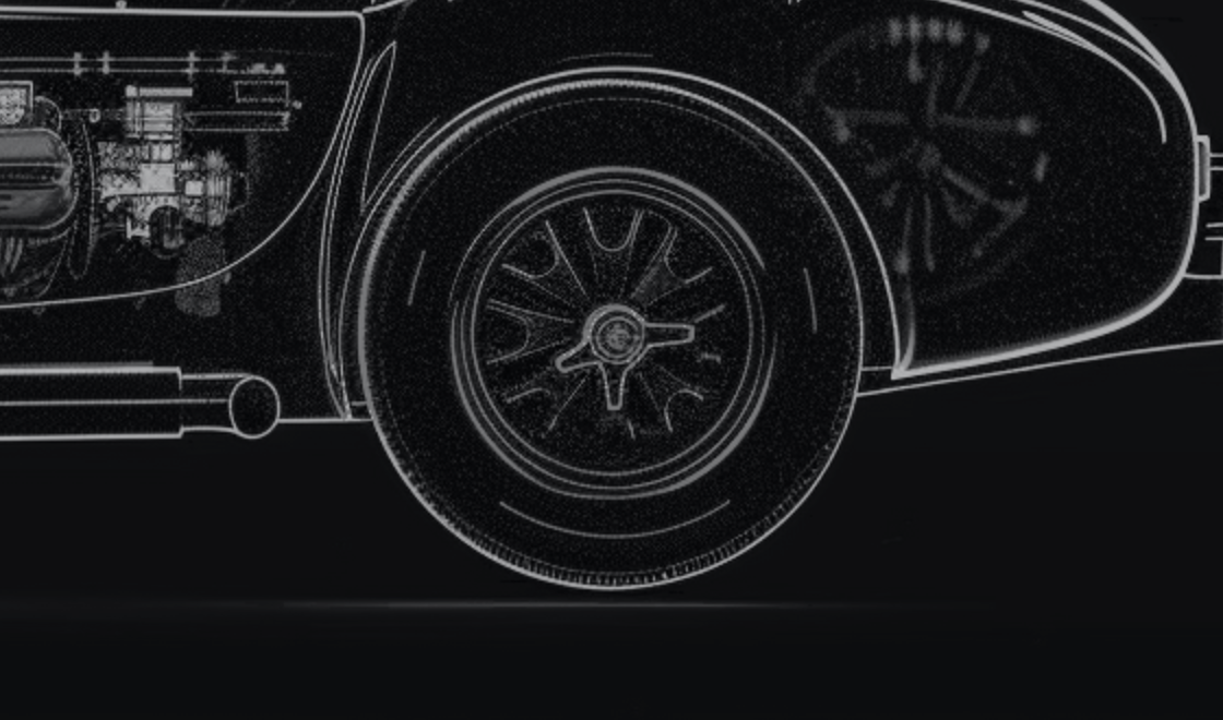Detail of the drawing: transmission and rear wheel, called out as the Organization dimension
